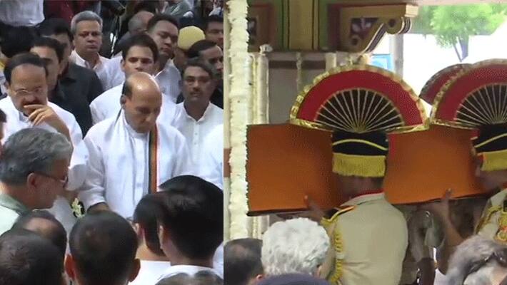 Former Union Minister and BJP leader, ArunJaitley cremated with full state honours