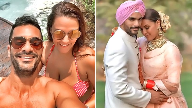 Neha Dhupia Enjoy Vacation with Husband Angad Bedi
