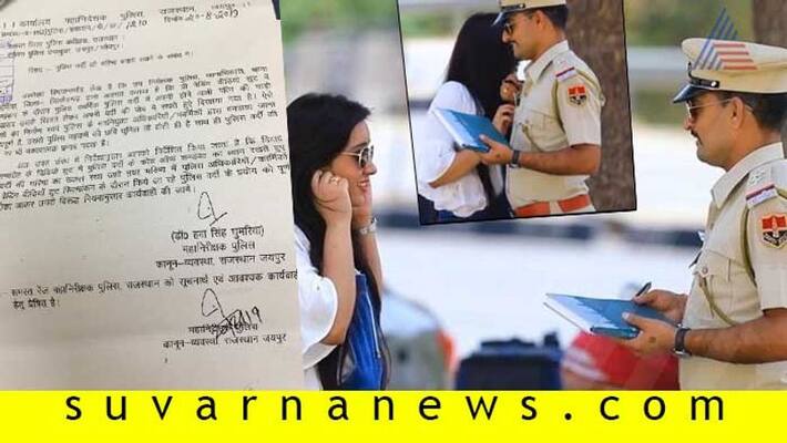 Cop takes bribe in uniform for pre wedding shoot Rajasthan Police left red faced Cop takes bribe in uniform for pre wedding shoot Rajasthan Police left red faced