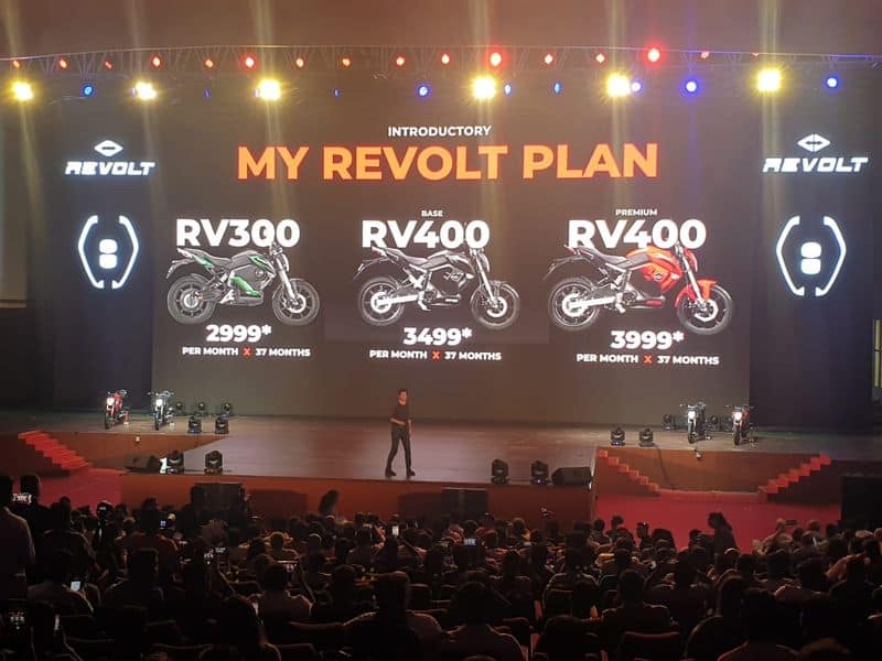 Revolt RV 400 electric bike launch with installment plan