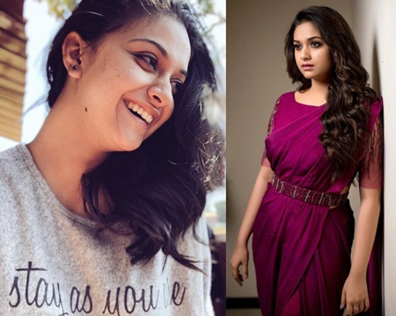 కీర్తి సురేష్ - కొన్నిరోజులుగా కీర్తి సురేష్ క్రేజ్ బాగా పెరిగిపోతుంది. తెలుగు, తమిళ, కన్నడ భాషల్లో స్టార్ హీరోయిన్ గా ఎదుగుతోంది. మేకప్ లేకుండా కీర్తి లుక్ షాక్ ఇస్తోంది. కంప్లీట్ గా మరో అమ్మాయిలా కనిపిస్తోంది.
