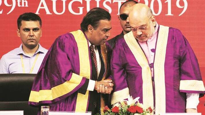 reliance industries chairman Mukesh Ambani praises Amit Shah reliance industries chairman Mukesh Ambani praises Amit Shah