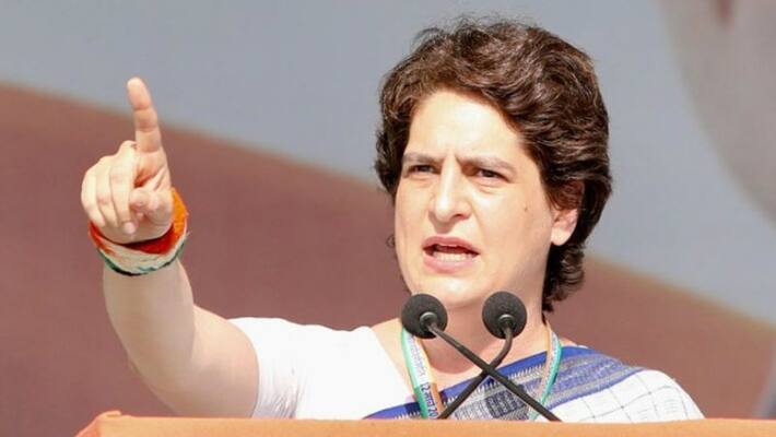 priyanka gandhi attack on modi government on GDP growth falls to over 7 year priyanka gandhi attack on modi government on GDP growth falls to over 7 year