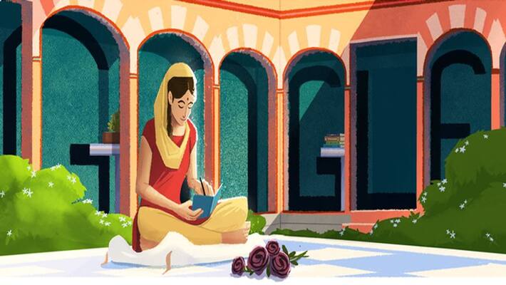 google remembered punjabi poet amrita pritam, made special doodle on 100th birth anniversary google remembered punjabi poet amrita pritam, made special doodle on 100th birth anniversary