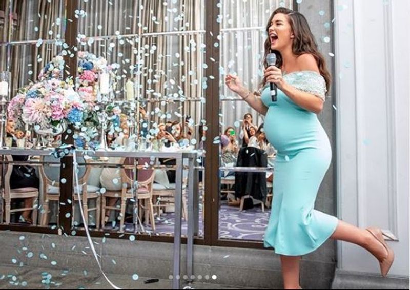 The Villain actress Amy Jackson baby shower photo gallery