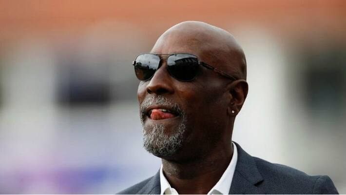 Vivian Richards falling ill during pre-game show in india w indies test Vivian Richards falling ill during pre-game show in india w indies test