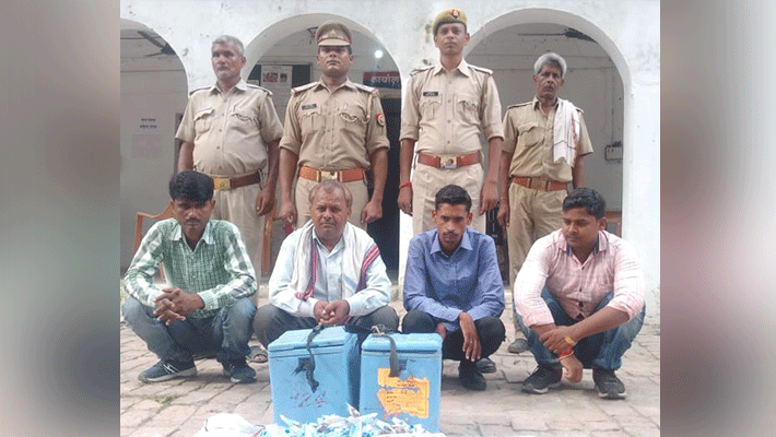 Four accused in arrested up police Four accused in arrested up police