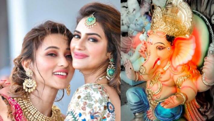 Mimi Chakraborty and Nusrat Jahan got an invitation for opening ganesh puja Mimi Chakraborty and Nusrat Jahan got an invitation for opening ganesh puja