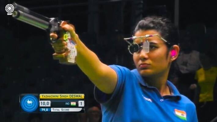 ISSF World Cup 2019 Yashaswini Singh clinches gold in 10m pistol wins Olympic quota place ISSF World Cup 2019 Yashaswini Singh clinches gold in 10m pistol wins Olympic quota place
