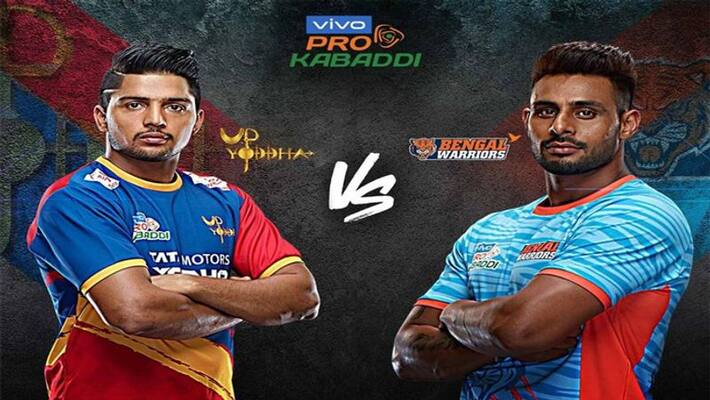 pro kabaddi 2019: up yoddhas victory against bengal warriors pro kabaddi 2019: up yoddhas victory against bengal warriors
