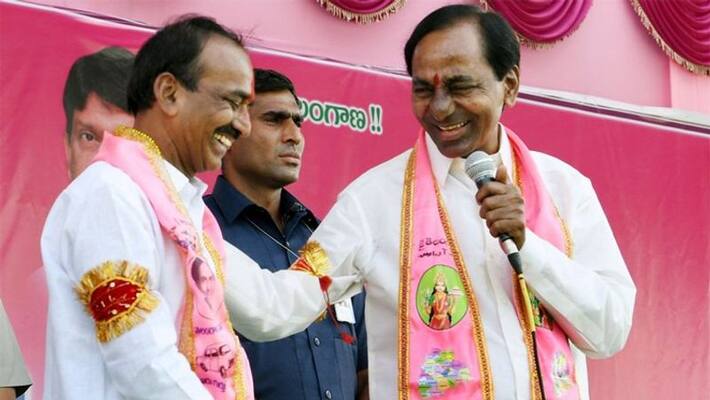 etela rajender meets kcr at begumpeta airport in hyderabad etela rajender meets kcr at begumpeta airport in hyderabad