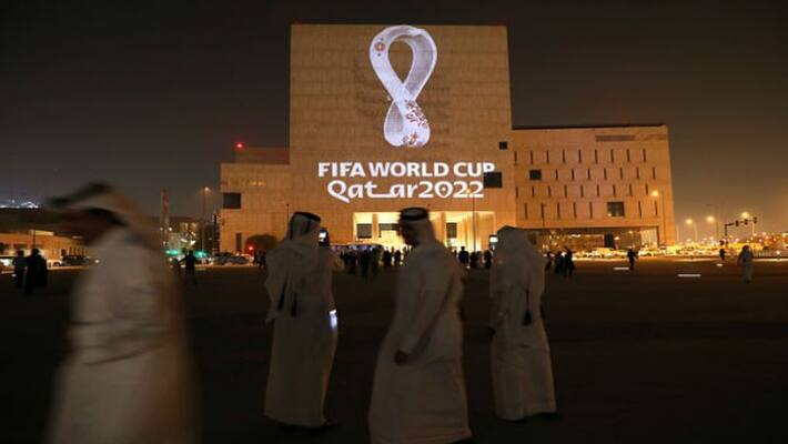 Fifa reveals 2022 Qatar world cup official emblem Fifa reveals 2022 Qatar world cup official emblem