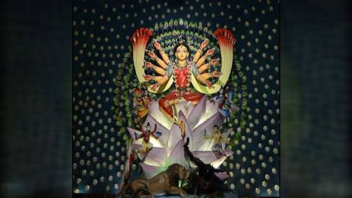 Naktala Udyan sangha this year theme is 'the birth' Naktala Udyan sangha this year theme is 'the birth'