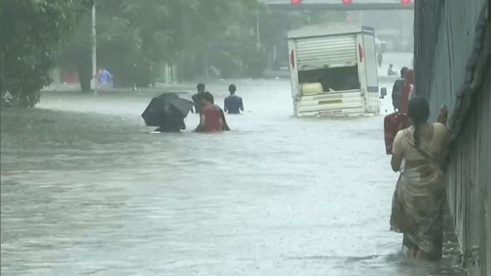 Mumbai rains Schools shut down water logging continues