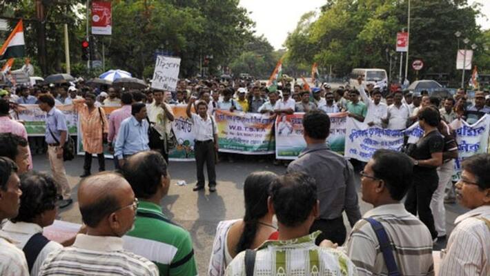 Teachers are back to protest again with their demand on teachers day Teachers are back to protest again with their demand on teachers day
