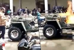 Gujarat: Man sets his jeep on fire, shares video on Tik Tok; Here is what happened next