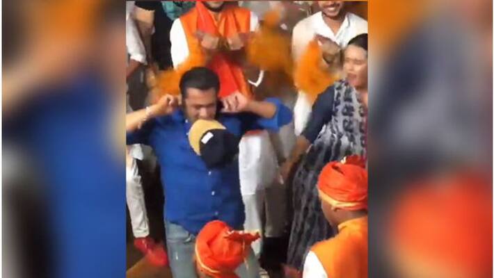 salman khan dance in ganesh festival video viral salman khan dance in ganesh festival video viral