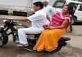 police has challan to minister was riding with his wife without a helmet