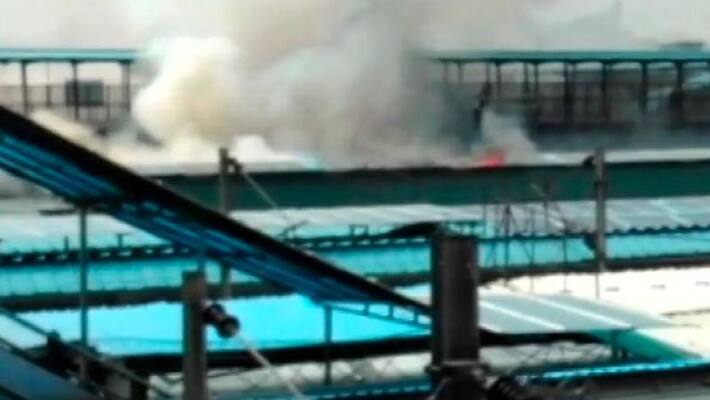 Fire breaks out in rear power car of Chandigarh-Kochuveli Express Fire breaks out in rear power car of Chandigarh-Kochuveli Express
