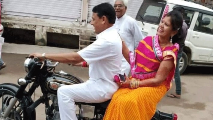 motorcycle without helmet in minister...Rs.200 fine