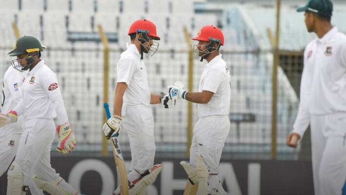 zadran and asghar afghan half centuries lead afghanistan to strong position in only test against bangladesh zadran and asghar afghan half centuries lead afghanistan to strong position in only test against bangladesh