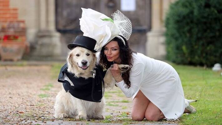 The model decided to marry her dog after dating 220 people The model decided to marry her dog after dating 220 people