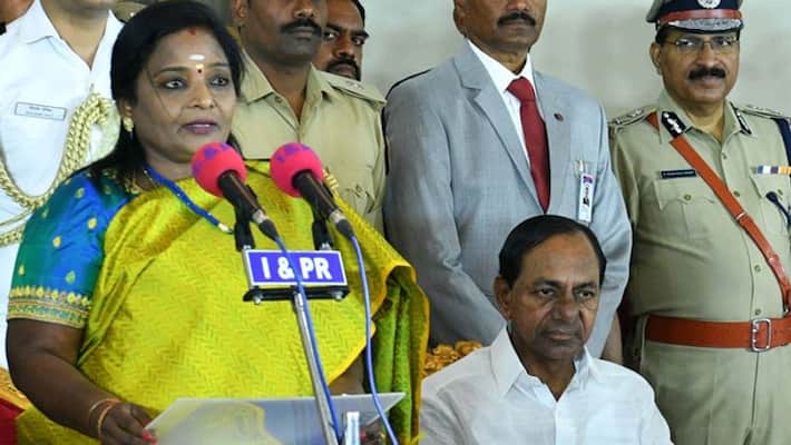 kcr cabinet expansion: harish rao, ktr and other sworn as ministers kcr cabinet expansion: harish rao, ktr and other sworn as ministers