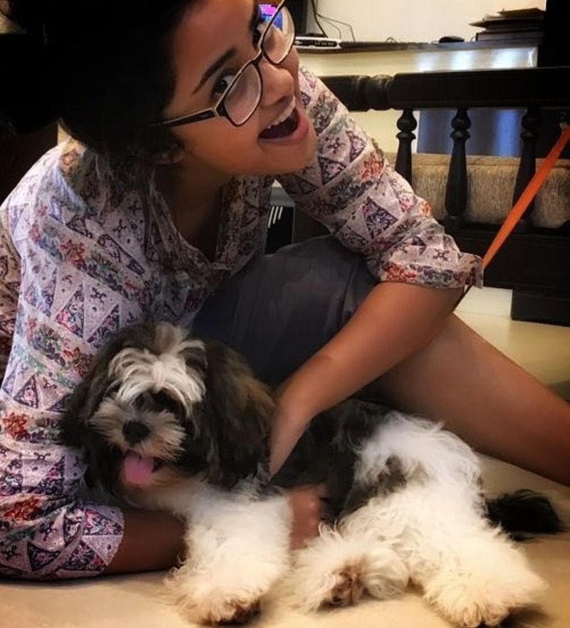 Tollywood Heroines With Their Cute dogs