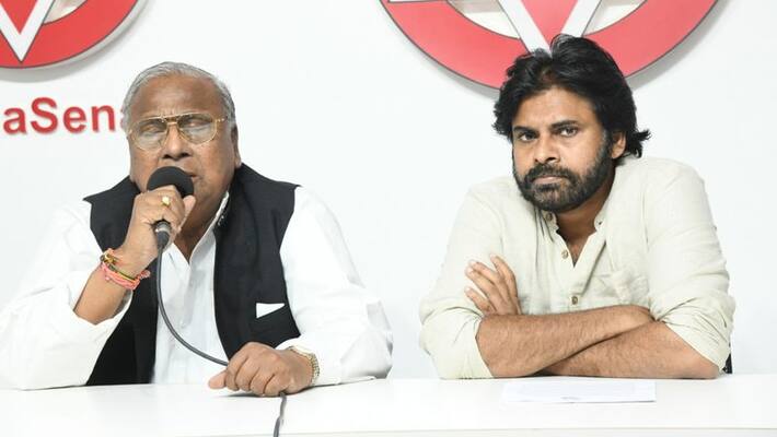 congress senior leader v.hanumanthrao met janasena chief pawan kalyan over uranium issue congress senior leader v.hanumanthrao met janasena chief pawan kalyan over uranium issue