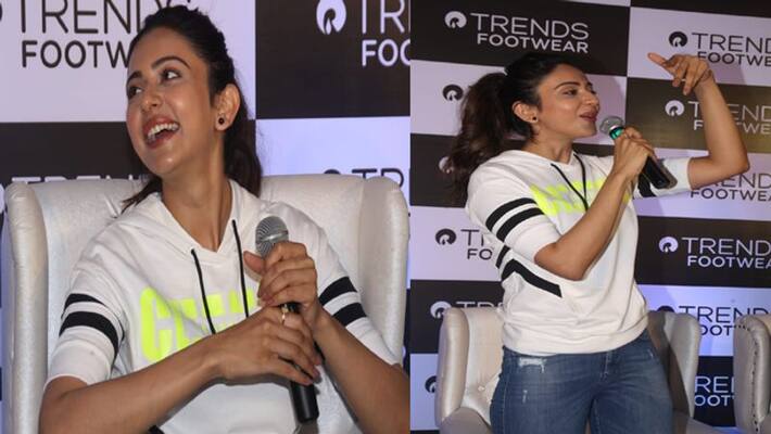 Rakul Preet Singh launches trends footwear In Hyderabad Rakul Preet Singh launches trends footwear In Hyderabad