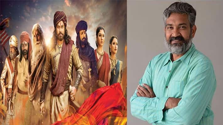 Ram Charan to arrange special show of Syeraa to rajamouli Ram Charan to arrange special show of Syeraa to rajamouli