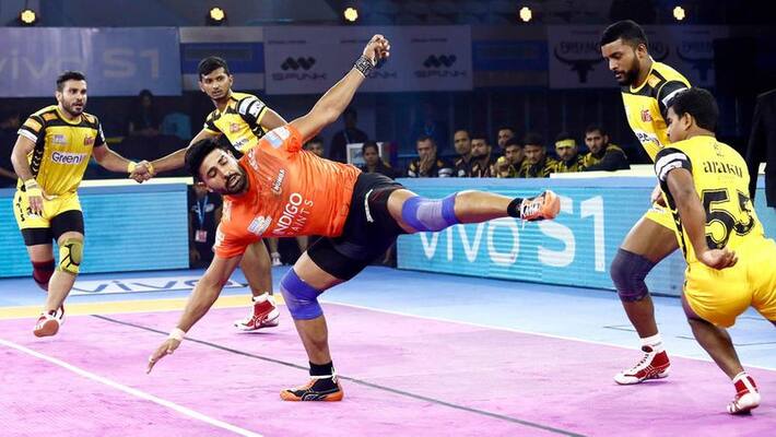 Pro Kabaddi 2019 Fazel and Deshwal shine as U Mumba thrashes Telugu Titans Pro Kabaddi 2019 Fazel and Deshwal shine as U Mumba thrashes Telugu Titans