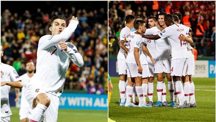 Cristiano Ronaldo scored four goals as Portugal beat Lithuania Cristiano Ronaldo scored four goals as Portugal beat Lithuania