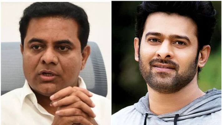 Hero Prabhas Support to KTR Hero Prabhas Support to KTR