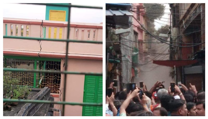 হঠাৎ সাত সকালে ভেঙে পড়েছিল বাড়ি। এরপরই নোটিশ জারি। মন্ত্রী সহ আরও ২০ বাড়ির বাসিন্দাদের নিরাপদ স্থানে পাঠানোর কাজ শুরু।