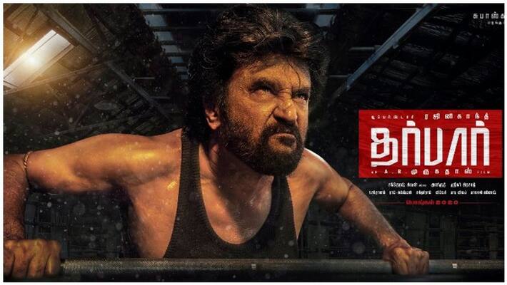 rajini's darbar second look poster rajini's darbar second look poster