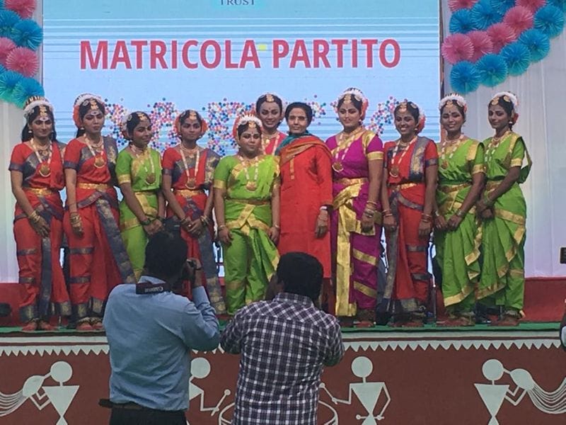 ex cm chandra babu wife attends ntr college freshers day celebrations at hyderabad