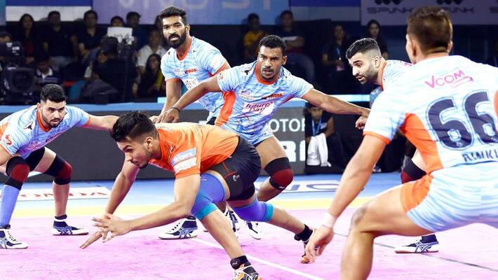 Pro kabaddi 2019 Bengal Warriors Beat U Mumba by 29-26 points Pro kabaddi 2019 Bengal Warriors Beat U Mumba by 29-26 points