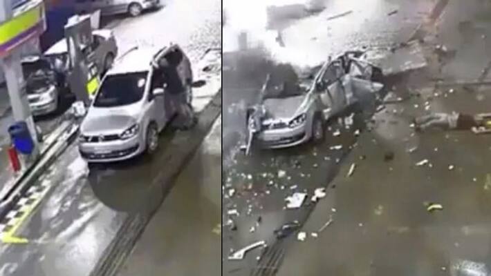 Fact check Video of car explosion at a petrol pump in Brazil shared with false claim in India Fact check Video of car explosion at a petrol pump in Brazil shared with false claim in India
