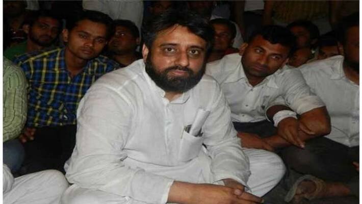 aap mla amanatullah came out in support of azam khan aap mla amanatullah came out in support of azam khan