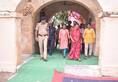 Uttar pradesh governor anandiben patel visit police station with school kids