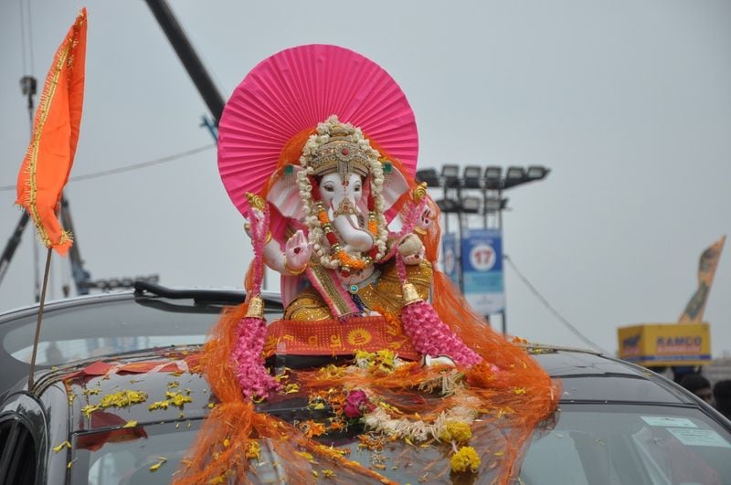 lord vinayaka nimajjana shobhayathra in hyderabad