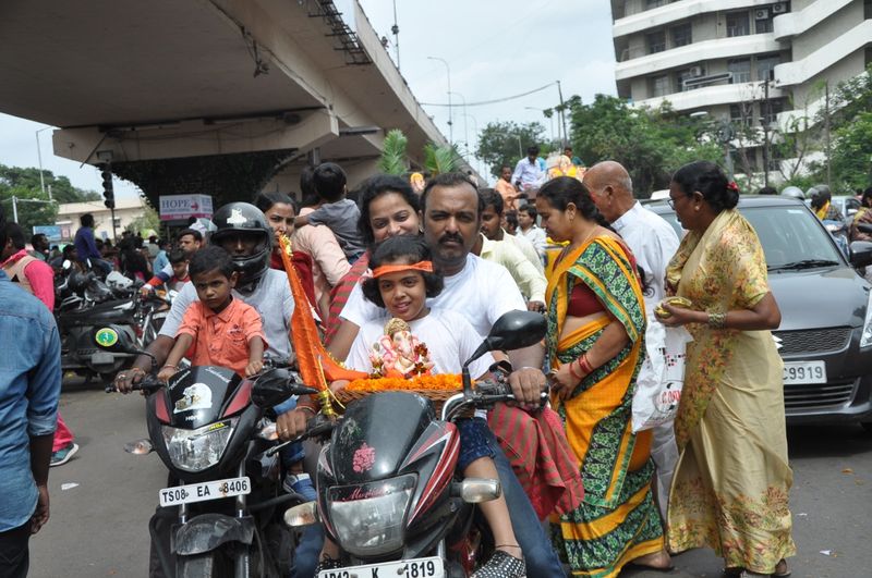 lord vinayaka nimajjana shobhayathra in hyderabad