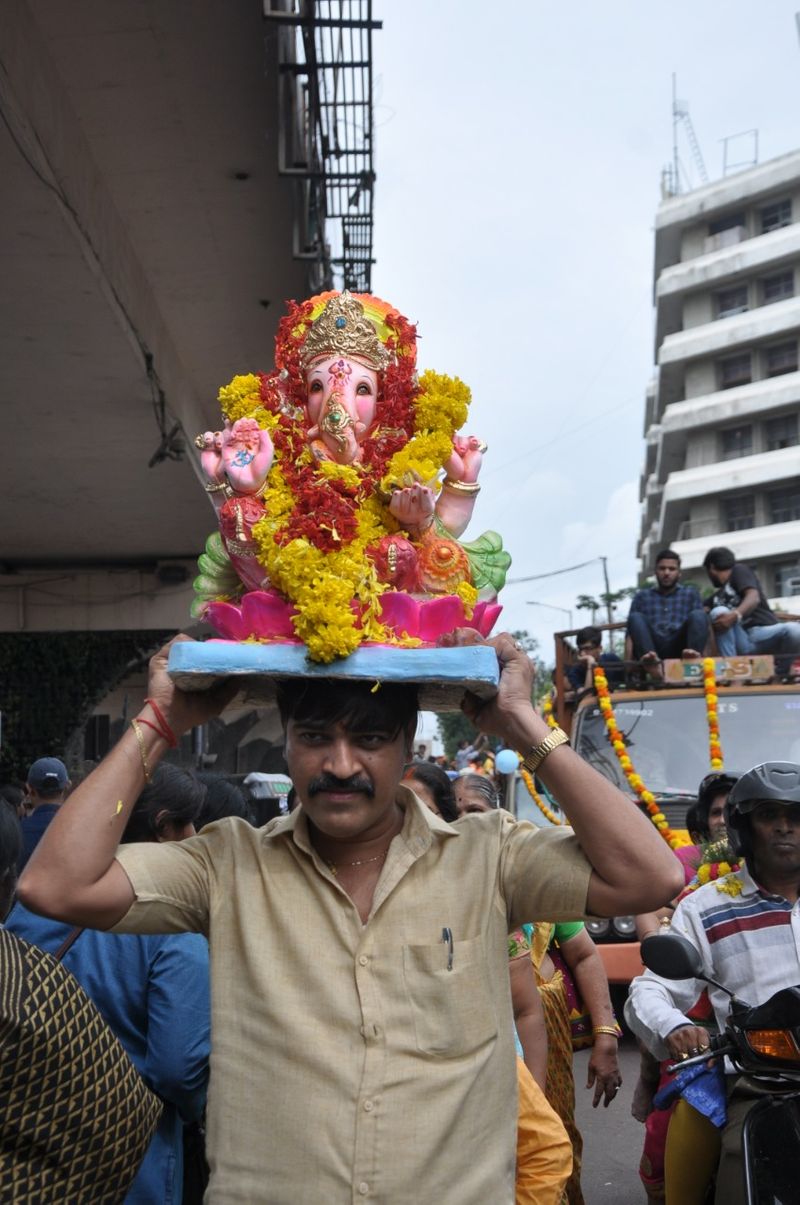 lord vinayaka nimajjana shobhayathra in hyderabad