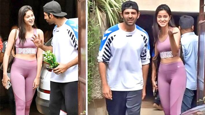 Kartik aryan Spotted with Ananya Pandey at dance Class Kartik aryan Spotted with Ananya Pandey at dance Class