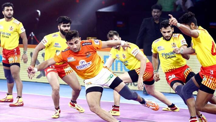 PKL 2019 Nitin Tomar terrific Super 10 powers Puneri Paltan to victory PKL 2019 Nitin Tomar terrific Super 10 powers Puneri Paltan to victory