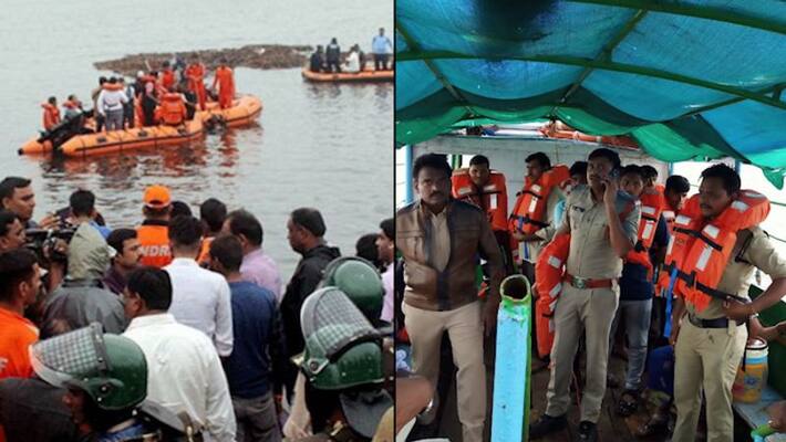 24 rescued from boat capsized at devipatnam in east godavari 24 rescued from boat capsized at devipatnam in east godavari