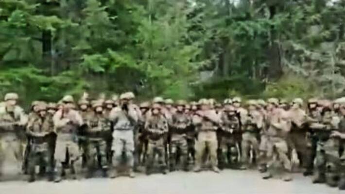 Exercise Yudh Abhyas, Indian and United States soldiers dance and sing in unison Exercise Yudh Abhyas, Indian and United States soldiers dance and sing in unison