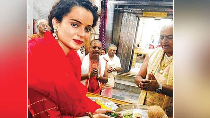 Kangana reached Dwarka temple in Gujarat, Controversy on photography Kangana reached Dwarka temple in Gujarat, Controversy on photography