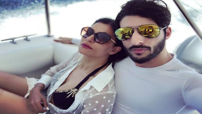 Susmitha Sen romance with her boy friend Susmitha Sen romance with her boy friend